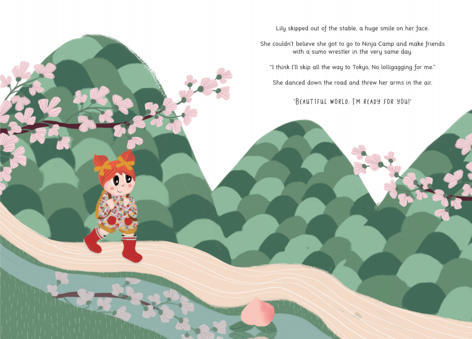 Book - The Adventures of Lily Huckleberry in Japan (with Japan patch)